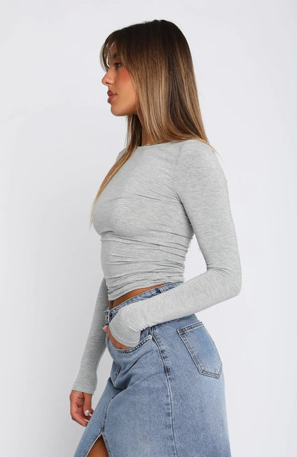 White Fox Longe Sleeve Top