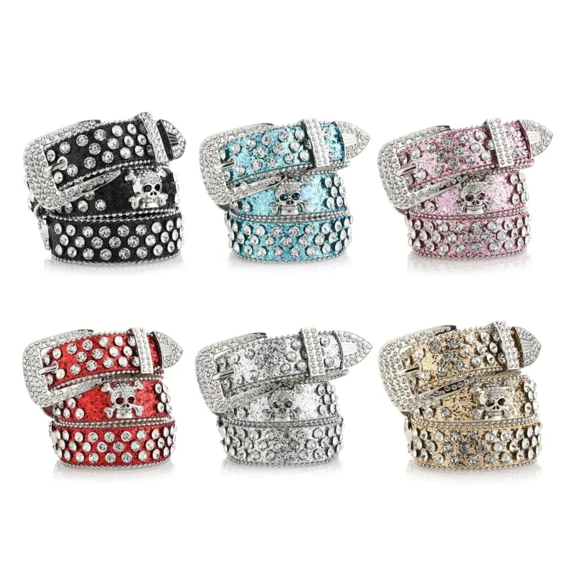 Skull Buckle Belts