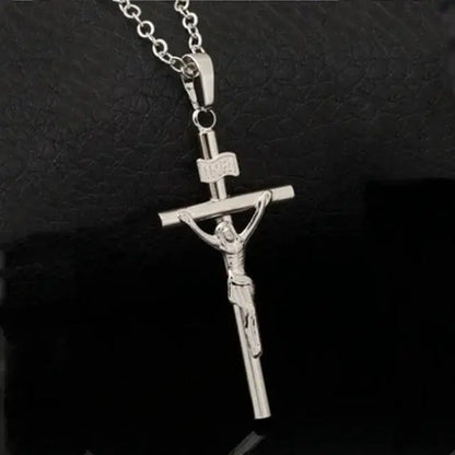 Religious Jesus Cross Necklace for Men