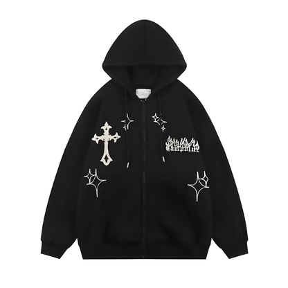 Woman Embroidery Hoodie