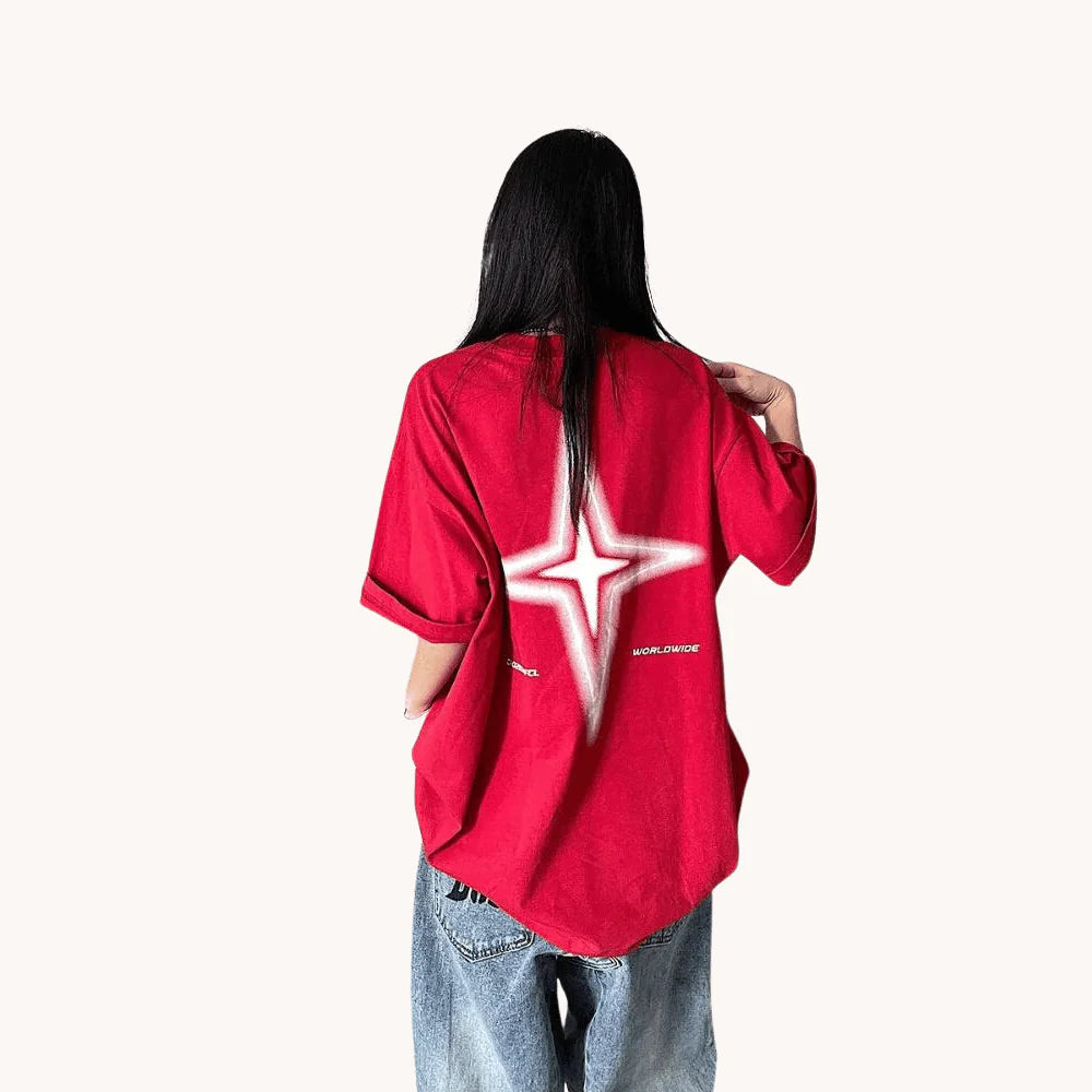 HOUZHOU Streetwear Tshirts Oversized