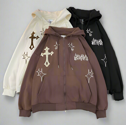 Woman Embroidery Hoodie