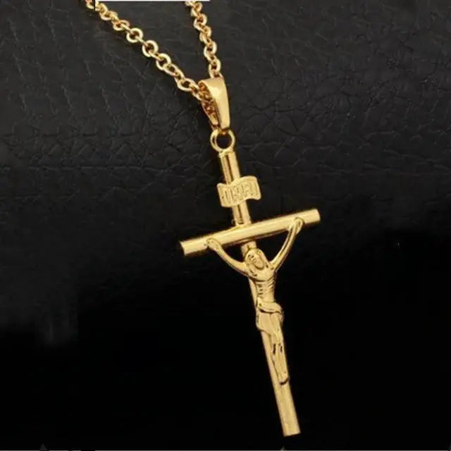 Religious Jesus Cross Necklace for Men