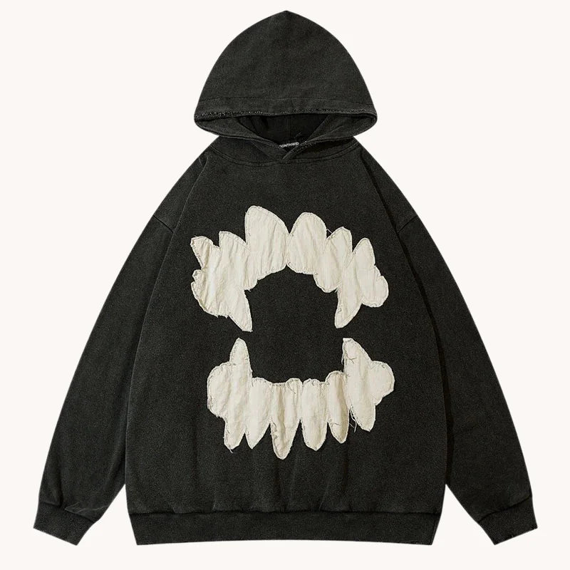 Vampire Teeth Patch Hoodie